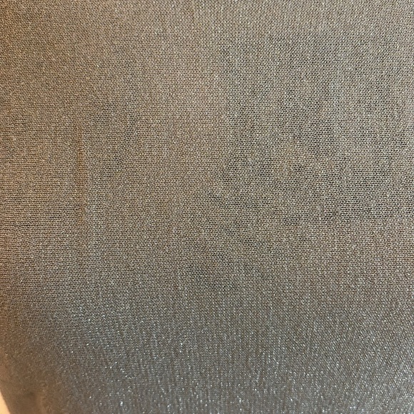 DKNYC Tan Shimmer 3/4 Sleeve Top Lightweight Sweater Like New size S Small - Picture 2 of 7